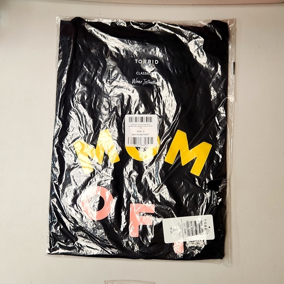 ❤️NWT VINTAGE TORRID TEE MOM OFF DUTY COTTON CREW NECK GRAPHIC TOP - PLUS SIZE - Picture 5 of 9